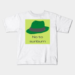 No to sunburn Kids T-Shirt